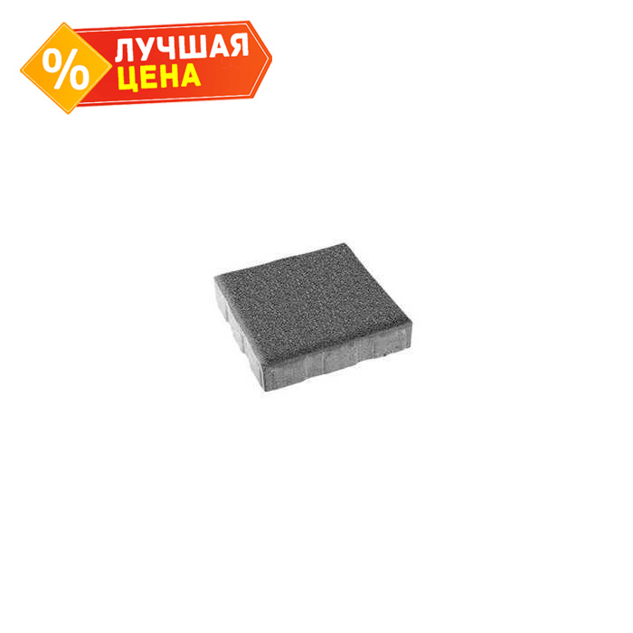 Плитка тротуарная Квадрум Б.5.К.6 гранит серый 500х500х60 мм