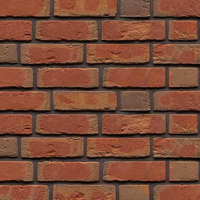 Кирпич облицовочный Muhr Nr 62, Edwardian Multi Red, 215х102х65 мм