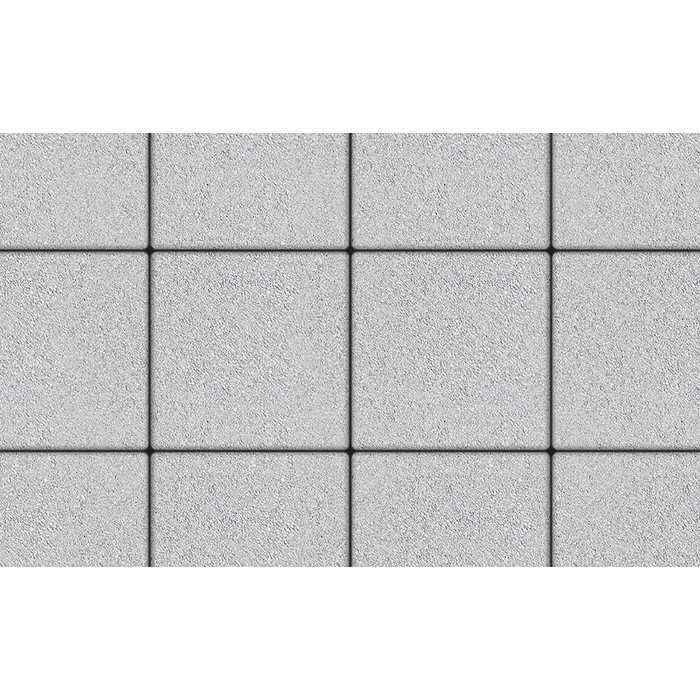 Плитка тротуарная Квадрум Б.6.К.6 гладкий белый 400х400х60 мм