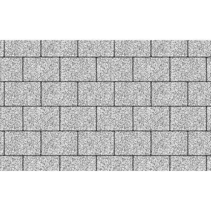 Плитка тротуарная Прямоугольник (Ла-Линия) Б.1.П.8 Стоунмикс бело-черный, 300х200х80 мм