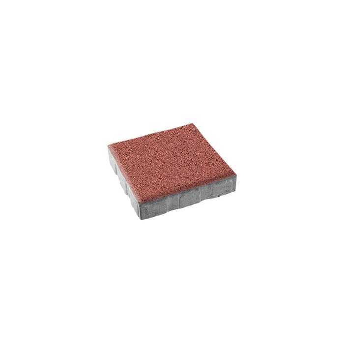 Плитка тротуарная Квадрум Б.7.К.8 гладкий красный 600х600х80 мм